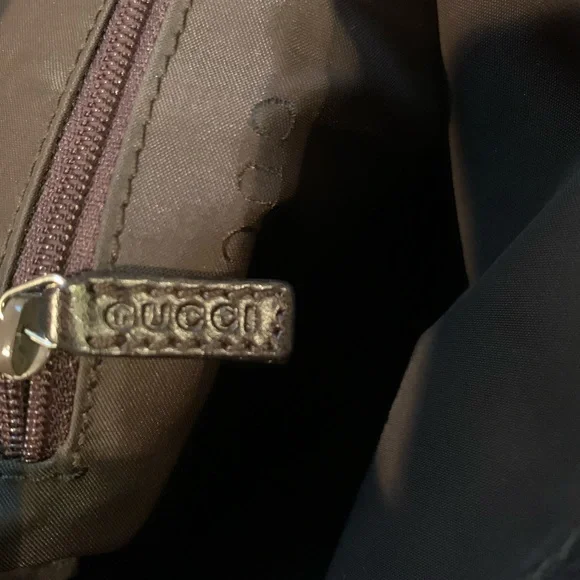 Authentic Gucci Bamboo 2way nylon shoulder bag - Picture 11 of 14